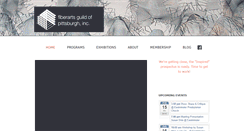 Desktop Screenshot of fiberartspgh.org